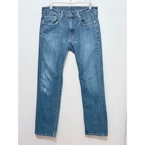 Levis 559 Relaxed Straight Jeans Mens 36x32 Medium Wash Blue Denim Pants Y2K